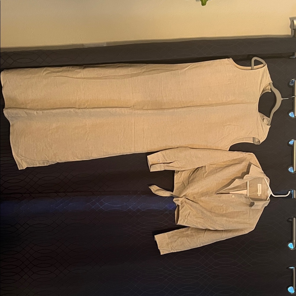 Source Unknown Beige Jumpsuit with Jacket